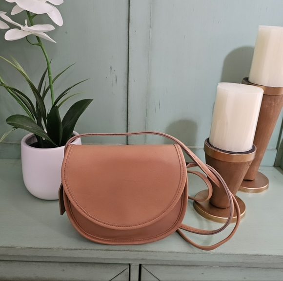 Vintage Coach Casey Crossbody Shoulder Bag #9923 (Camel / Taupe) - Picture 11 of 15